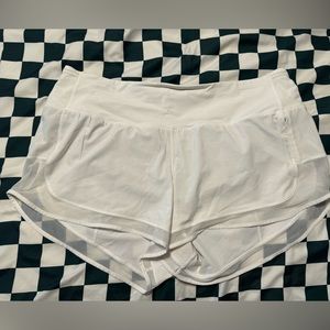 Lululemon white shorts size 12